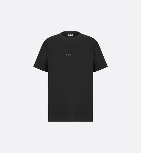 Mens COUTURE RELAXED-FIT T-SHIRT Brand Clothing Women Summer T Shirt with Embroidery Logo Slub Cotton Jersey High Quality Tops Tee DY72177
