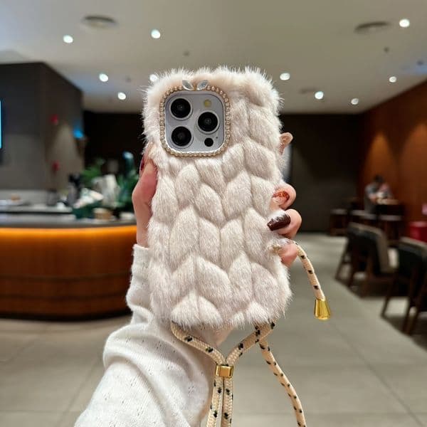 Stylish Textured Wheat Design Cozy Phone Protector - Compatible Cases Available
