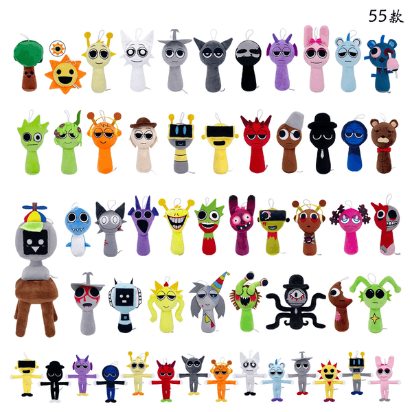 54styles Sprunki Plush Toys Sprunki Incredibox Plush Doll Sprunki Game Cartoon Kids Birthday Gifts Stuffed Dolls Christmas Gift xl