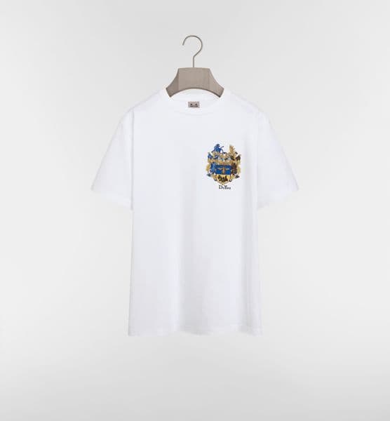 Mens COUTURE RELAXED-FIT T-SHIRT Brand Clothing Women Summer T Shirt with Embroidery Logo Slub Cotton Jersey High Quality Tops Tee DY72205