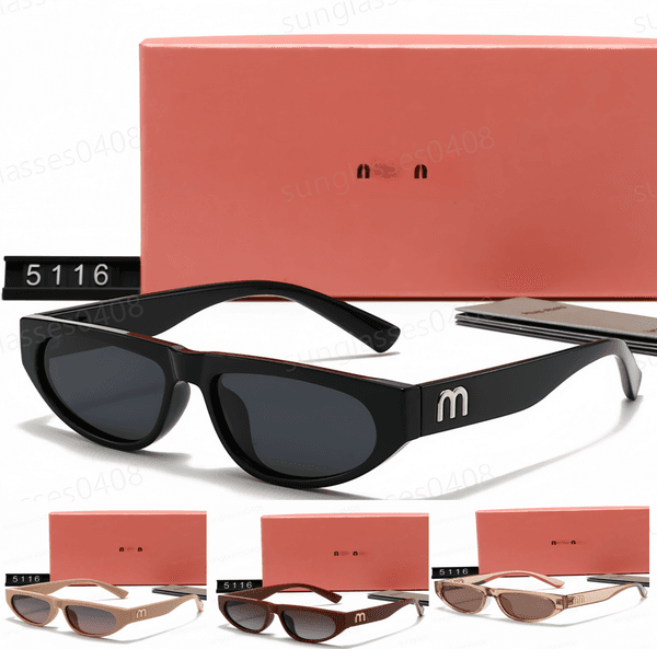 Designer Sunglasses For Women Men Beach Sun Glasses Trendy Square Metal Legs Letter Design Cat Eye Top Quality Eyeglasses Oval Luxury Monogram Sunglasses