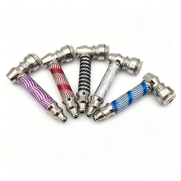 Colorful Metal Mini Smoking Pipes With Mesh Screen Portable Pocket Dry Herb Tobacco Hand Pipe Removable Cleaning Smoke cap Accessory