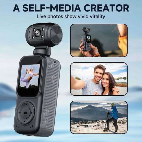 Handheld Sport Camera WiFi 1.5 Inch IPS Screen 130 Wide Angle Lens Rotatable 180 Degree Options with TF Card 26L0513