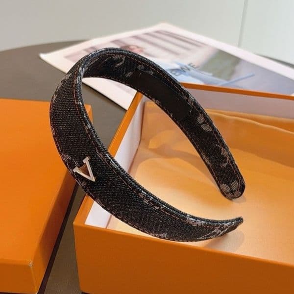 Designer Leather Headbands Hair bands For Women Girl Luxury White Letter Printed Wide Headband Head Wrap