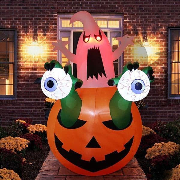 Wholesale Customizable Giant Inflated White Ghost Decoration for Halloween