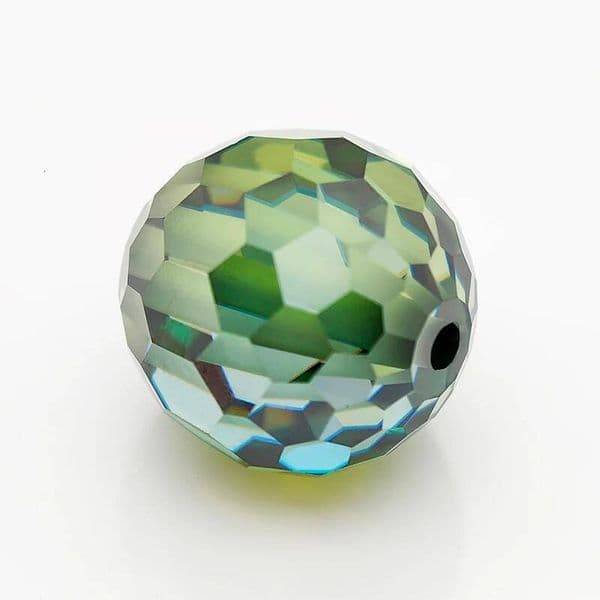 Natural Never Fade Green Moissanites Stone DIY Round Cut Moissanite Spherical Beads No Certificate For Jewelry Making