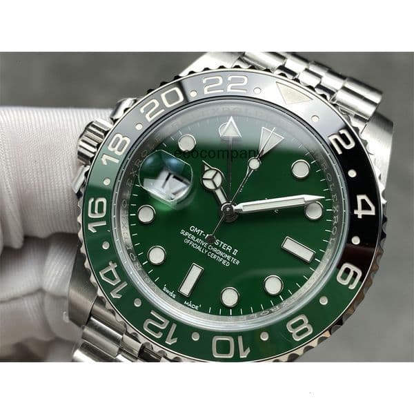 Top quality gmt watch mens watch super clone watches Cal.3285 mechanical movement sapphire glass 904L steel 40mm designer watch with box 8B5S
