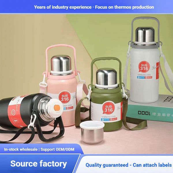 Creative stainless steel 316 cup, large-capacity insulated kettle, outdoor car water cup wholesale