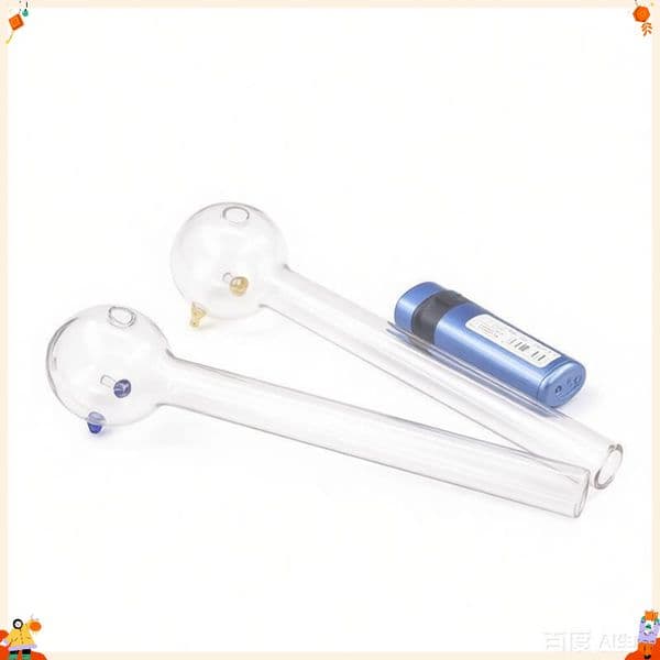 Wholesale 8inch Big thick heady Glass Smoking Pipes With Colored Balancer Big 50mm oil banger Bowl Clear Nail Tips Tube Dry Herb Tobacco Oil Burner Pipe