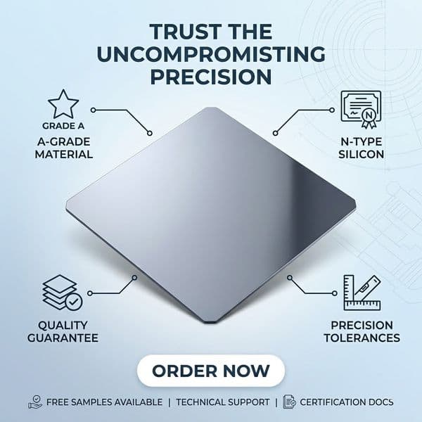A Grade 210 N Type Monocrystalline Silicon Wafer 210*210mm High Efficiency PV Solar Silicon Wafer wholesale