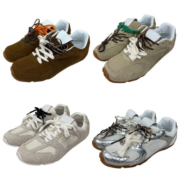 Designer Casual Women Shoes Men Sneakers Synthetic Suede Round Toe Double Laces Lightweight Comfortable Trainers Size 36-44