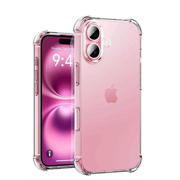 Jaspever Silicone Soft Shockproof Case For iPhone 17 Air 16 15 14 13 12 11 Pro Max Plus Transparent Clear Cover Ultra Thin Shell C260515