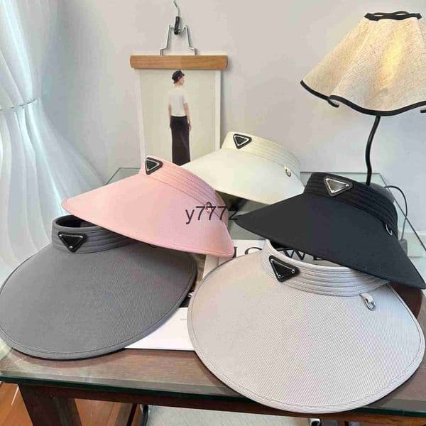 Designer Sun Visor Sunvisor Party Hats Baseball Cap Sports Sunscreen Hat Tennis Beach Elastic Empty Top Caps