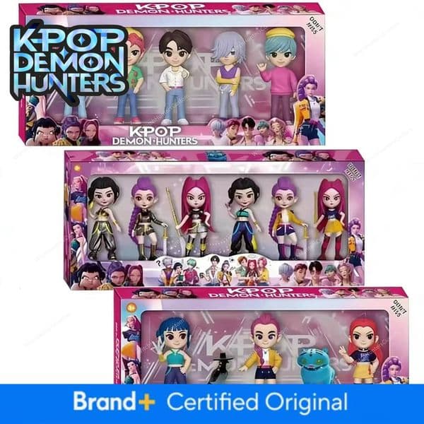NEW Kpop Devil Hunter Rumi Zoe Mira Anime Polyvinyl Chloride Character Collection Desktop Trinkets Childrens New Year Gift