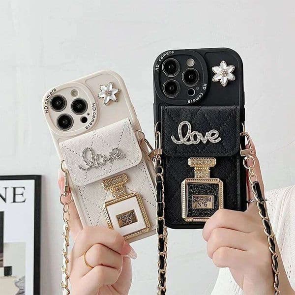 Leather Crossbody Phone Case for IPhone 17 Air 16 15 14 11 Pro Max 13 12 Mini 7 8 Plus Wallet Card Holder Women Protective Cover 26Y0515
