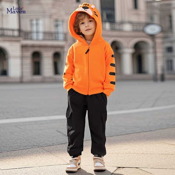 Little Maven Childrens Clothing Wind Boys Sweatshirt Autumn Fleece-Lined Childrens Jacket L260515OS9P