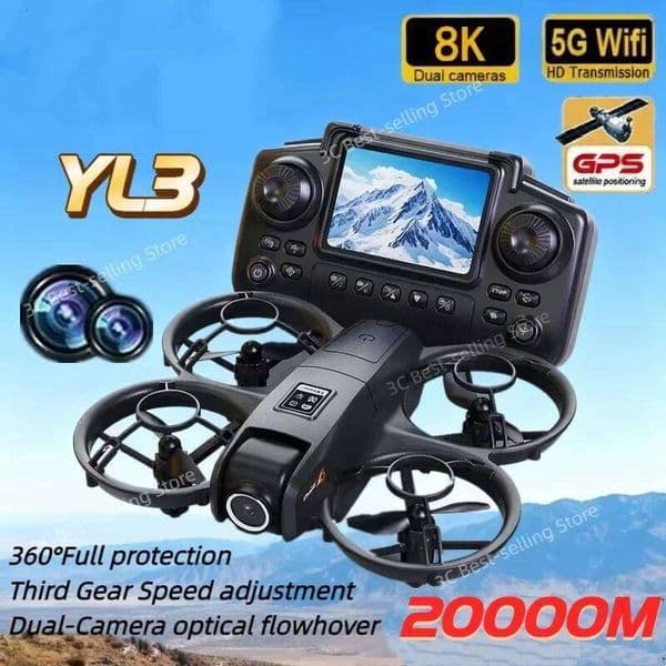 YT3 Drone 8k 5g Gps Professional HD Aerial Photography Remote Control Aircraft Hd Dual Camera Quadcopter Toy 2026 New 26Y0512