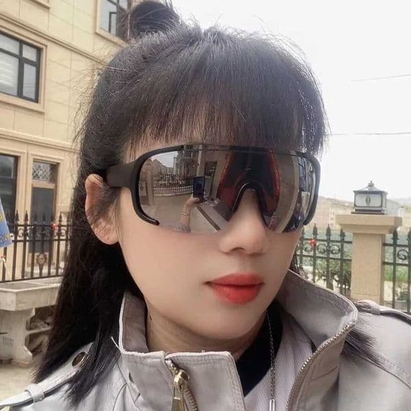Fashionable Outdoor Cycling Windproof and Eye Protection Skiing Sun Shading Sunglasses Square Travel Hiking Sunglasses UV400 Z260515