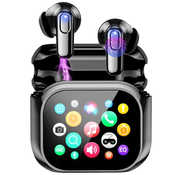 Sleep Bean Bluetooth Earbuds Touchscreen Multi-Function Charging Dock Bluetooth 6.0 Total battery life: 20 hours Headset