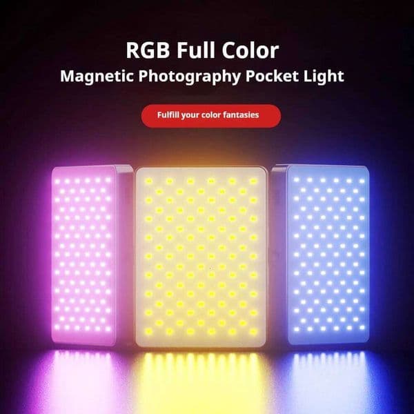 RGB Magnetic Selfie iPhone Rechargeable LED Phone Fill Ring Lighting 3 Modes Dimmable Light For Laptop PC Makeup Video