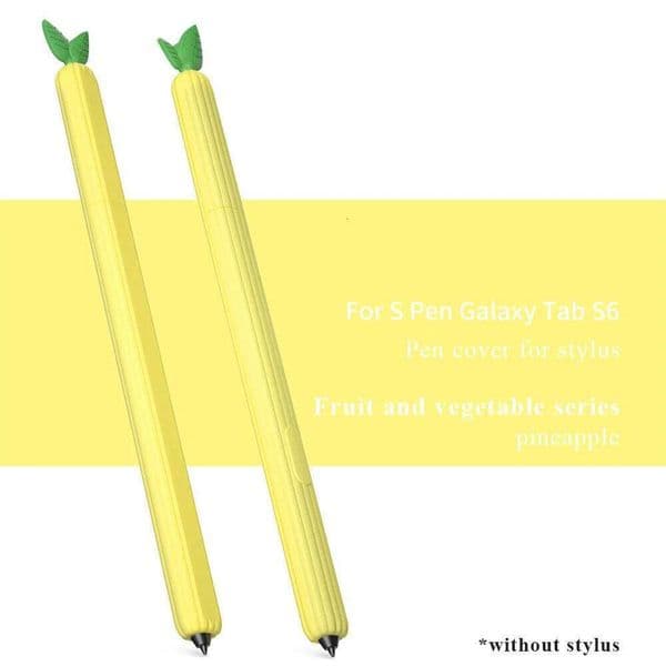 Fruit Vegetable Silicone Pen Cover Galaxy Pencil Case Non-slip Protection Sleeve For Samsung Tab S6