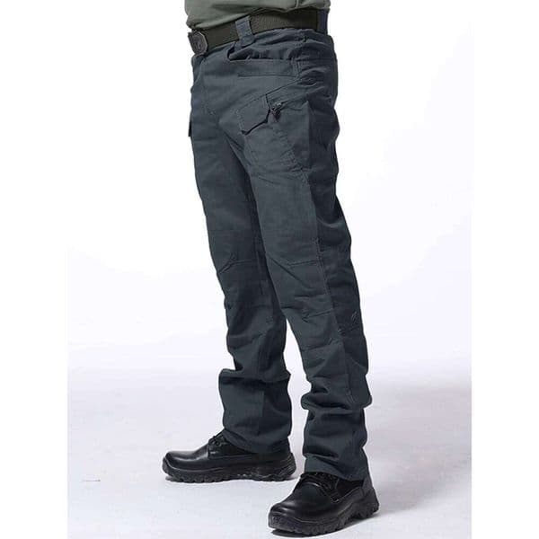 New Large Pocket Loose Overalls Men's Outdoor Sports Jogging Tactical Elastic Waist Pure Cotton Casual Work Pants W260516