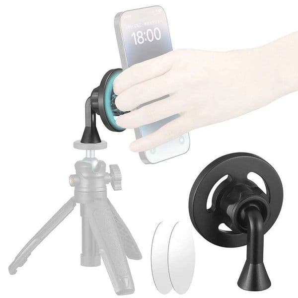 Universal 1/4" Magnetic Tripod Adapter Versatile & Reliable Mount with Strong Magnet Force Lightweight for Magsafe Phone