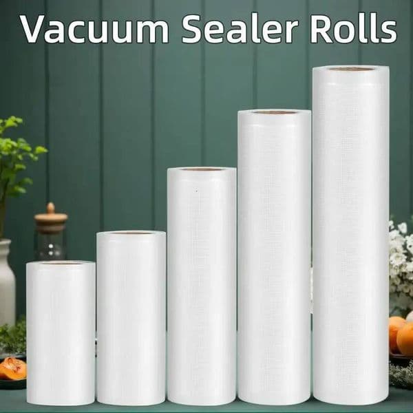 500CM Seal Bags Roll Non-Slip Mesh Design Food Saver Storage Thick Plastic Keep Fresh Packing for Vacuum Sealer Machine ddmythur