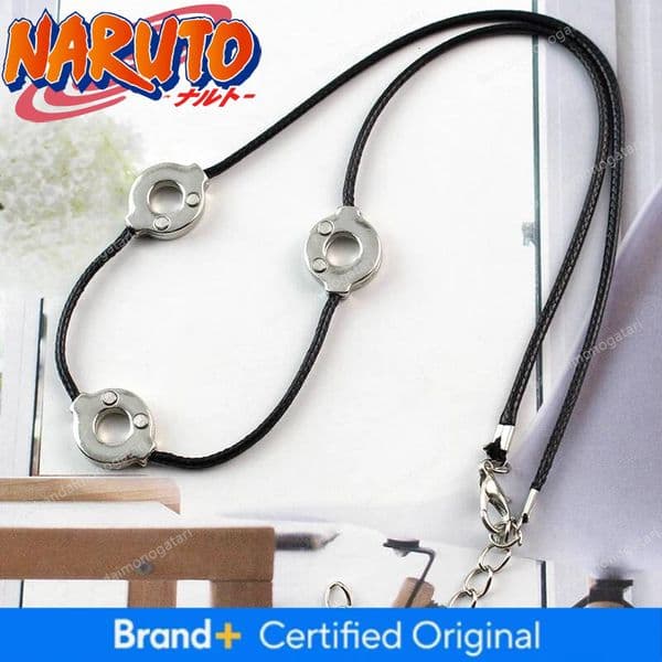 Anime Uchiha Itachi Titanium Steel Cosplay 3 Loops Necklace Women Choker Kolye Gift Ethnic Men Jewelry