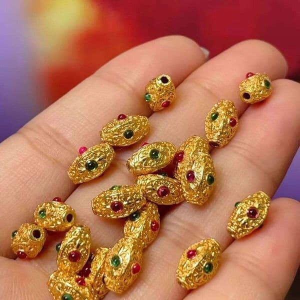 5pcs 6x9mm Cylindrical Shaped Semi-Finished Copper Beads for Jewelry Making Supplies DIY Necklace Bracelet Accessories Wholesale