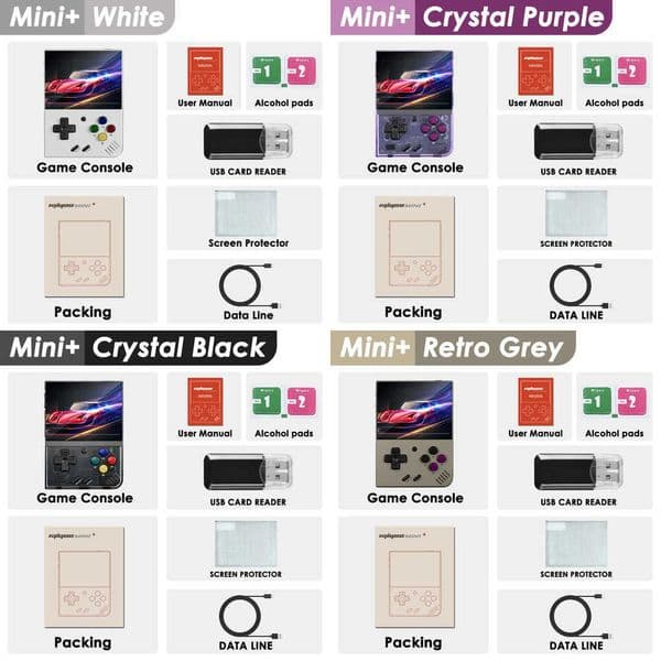 MIYOO Mini Plus Portable Retro Handheld Game Console V2 Mini I Screen Classic Video Game Console Linux System Childrens Gift Z260518FDXM