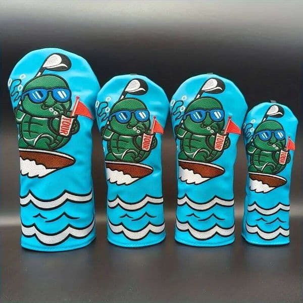 Turtle and Ocean Design Blue - Durable, Elastic Closure, Fashionable Golf Club Protective Cover 26Y0519