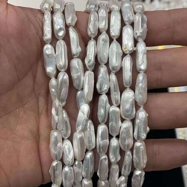 5x15mm Natural Shell Irregular Pipa Semi-finished Beads for Jewelry Making DIY Women Necklaces Bracelets and Accessories