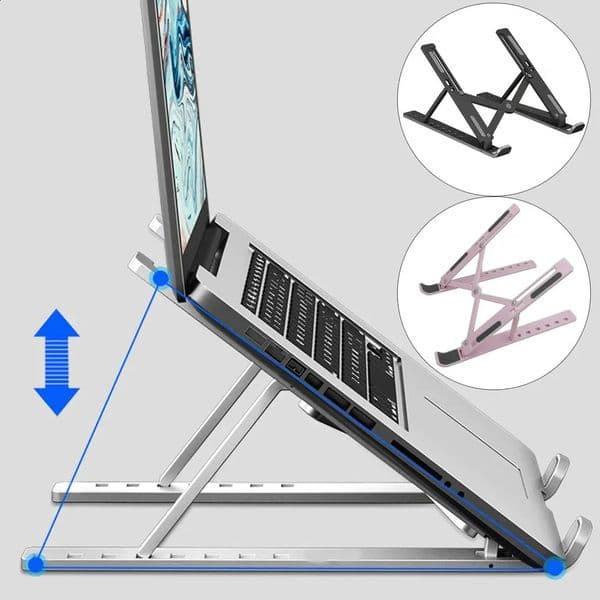 Adjustable Foldable Laptop Stand 7 Level Portable ABS Holder for Air Pro iPad Tablet Notebook Computer Bracket 260511