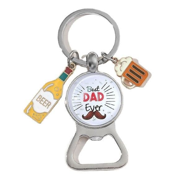 Creative Father's Day Keychains Pendant Gift Fashion Bottle Opener Keychains Jewelry Accessories In Bulk Tax Duty Free HJ