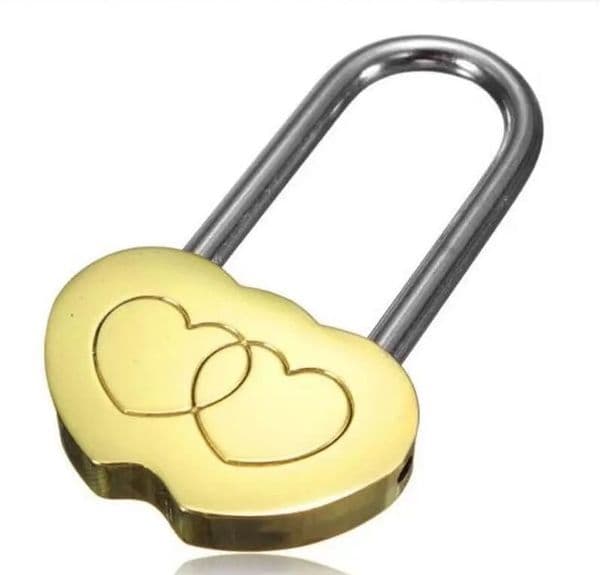 100pcs Padlock Love Lock Engraved Double Heart Valentines Anniversary Day Gifts Lock Wedding Party Decor Gift