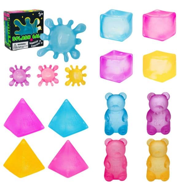 1:1 Replica Needho Maltose Squeeze Toys Bulk Wholesale, Slow Rebound Stress Relief Fidget Toys for Kids Adults, Ice Cube Jelly Bear Triangle Shape