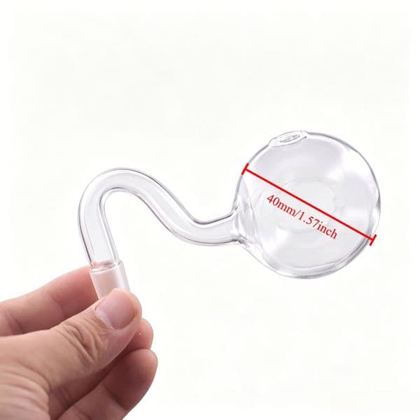 Wholesale XXL 40mm Big Ball Glass Oil Burner Bowl 14mm Male Thick heady smoking banger Bowls for Glass Water Pipes bongs hookah