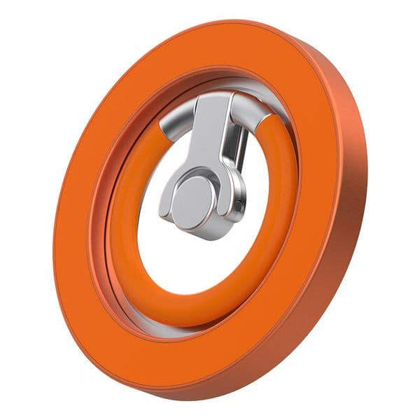 Zinc alloy + N52 magnet + silicone Magasfe foldable double-sided magnetic snap ring holder