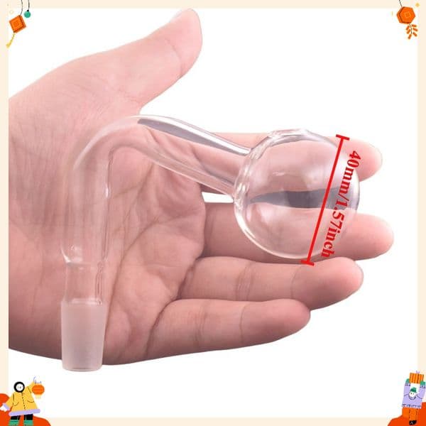 Thick Heady Super Big 40mm Ball Glass Oil Burner Bowl Bubbler 14mm 18mm Male DownStem banger Bowls For Water Hookahs Bongs pipes for smoking