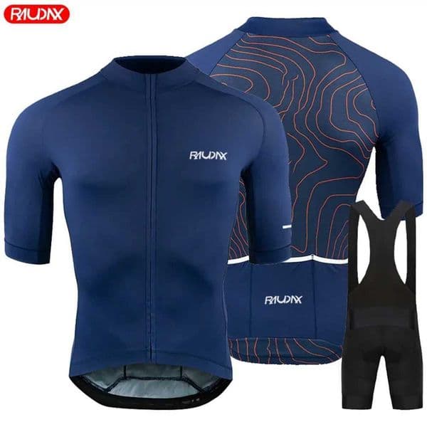 Youth Cycling 2025 Men Summer Short Sleeve Cycling Jersey Set MTB Maillot Ropa Ciclismo Bicycle Wear Breathable Cycling ClothingZHR260520