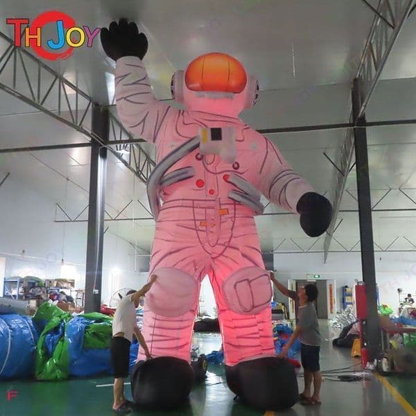 Wholesale games 3/4/6/8m Activities height LED Giant inflatable astronaut Spaceman advertising cartoon modern and funny with blower 122234