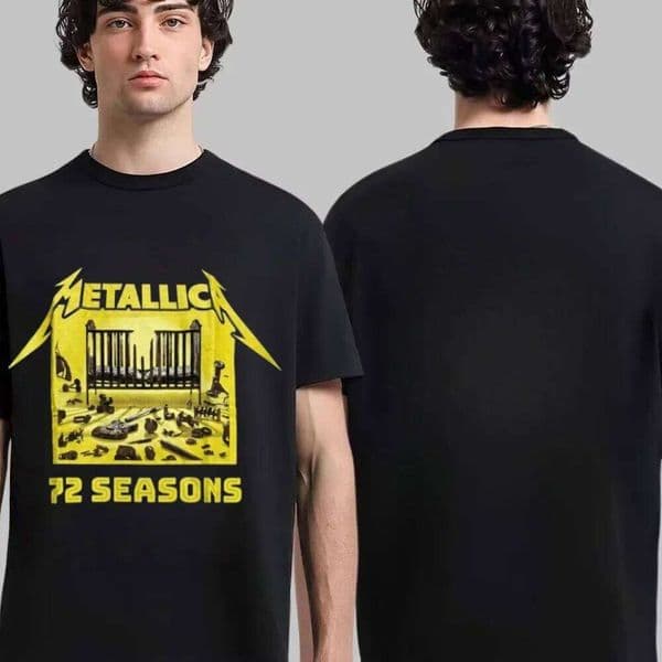 Metallica Metal Band European American Rock Pure Cotton Men's and Women's Short-sleeved T-shirts Are Popular 2026 Hot Sale