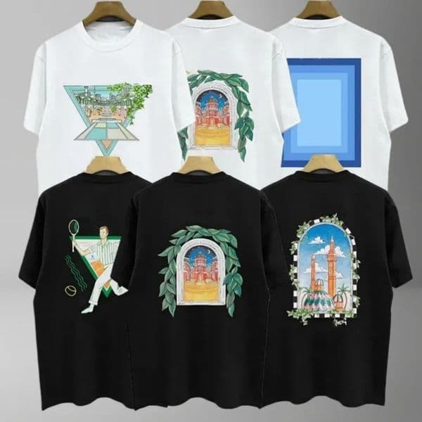 300g 100% cotton graphic men's t for men designer clothes shirts luxury shirt high quality tee casaa tshirt