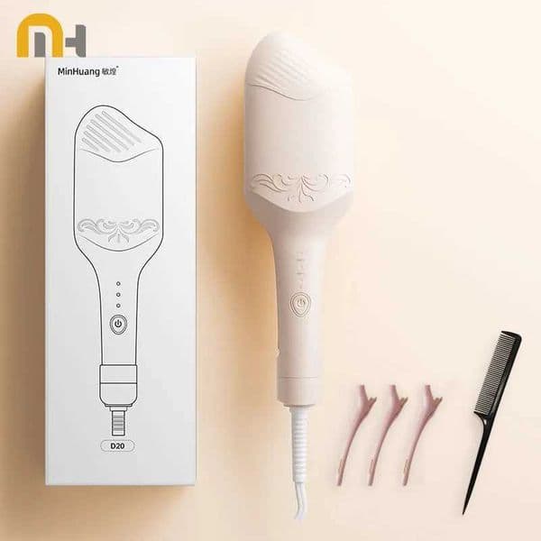 40mm Deep Wave Hair Crimper with Negative Ion - Adjustable Temperature Curling Iron for Long Lasting Wavy Hair Anti-Frizz T260520
