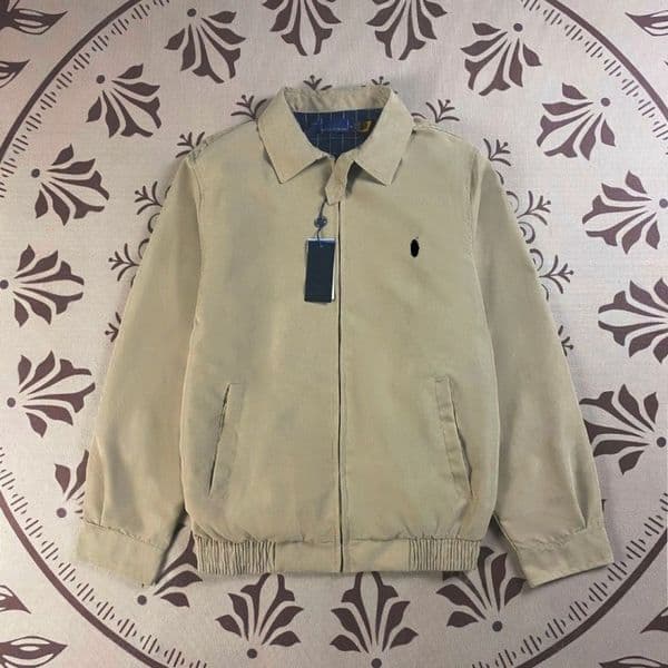 Designer Polo Jacket for Men Women 100% Cotton Lapel Collar Zip Up Coat with Horse Embroidery Vintage Casual Streetwear Top High Quality