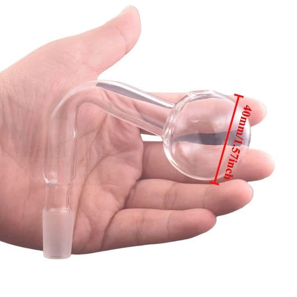 Clear Super Big 40mm Ball Glass Oil Burner Bowl Bubbler 14mm 18mm Male Glass DownStem banger Bowls For Water Hookahs Bongs pipes for smoking