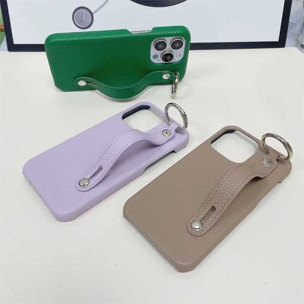 High-end Wristband PU Leather Phone Case For iPhone17 Air 16E 15Pro 14 13 11 12 Xsmax XR 78plus SE3 Half Hard Shell ProtectionZHR260520