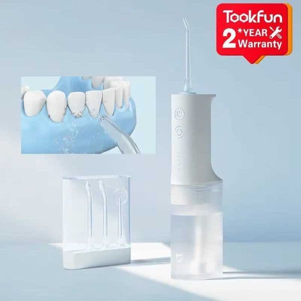 Upgraded Household Oral Irrigator - High-Pressure Flushing Water Flow IPX7 Waterproof 5-Speed Portable Interdental Cleaner T260520
