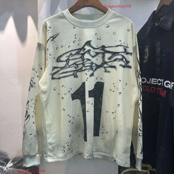 Designer Retro Vintage Washed Graphic Tees Men Harajuku Cotton Casual Tshirt Tops Unisex Sweatshirts Size S-Xl